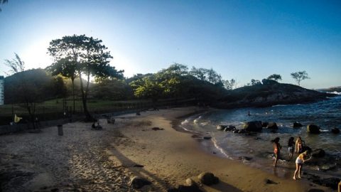 Praia Secreta E Praia Do Bananal Em Vila Velha Caminha Gente